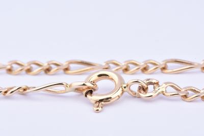 Collier homme en or jaune 18 carats (750/1000) chaîne en maille figaro 2