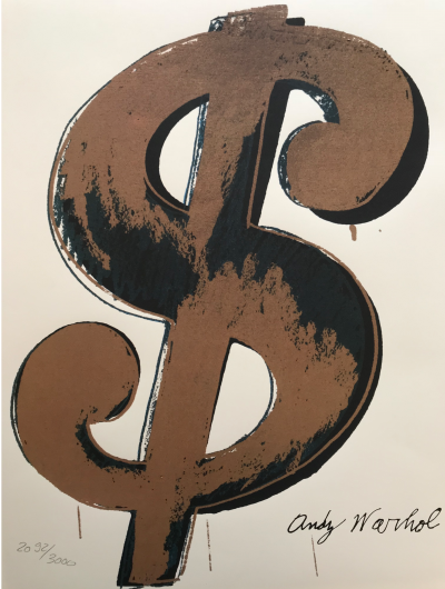Andy WARHOL (d’après) - Dollar Sign, Lithographie 2