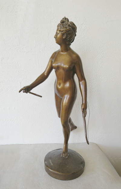 Jean-Antoine HOUDON (d’après) - Diane Chasseresse- Bronze 2