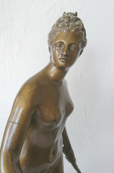 Jean-Antoine HOUDON (d’après) - Diane Chasseresse- Bronze 2
