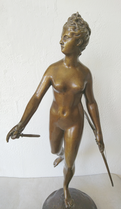 Jean-Antoine HOUDON (d’après) - Diane Chasseresse- Bronze 2