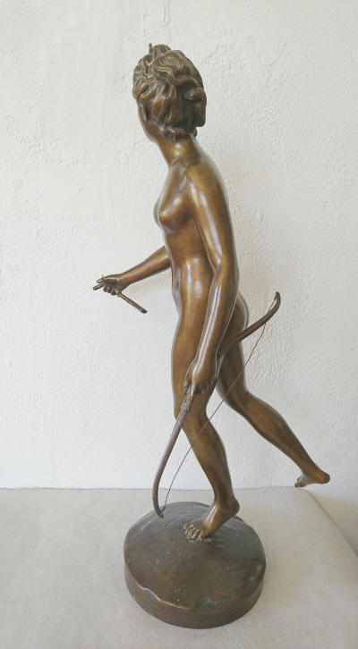 Jean-Antoine HOUDON (d’après) - Diane Chasseresse- Bronze 2