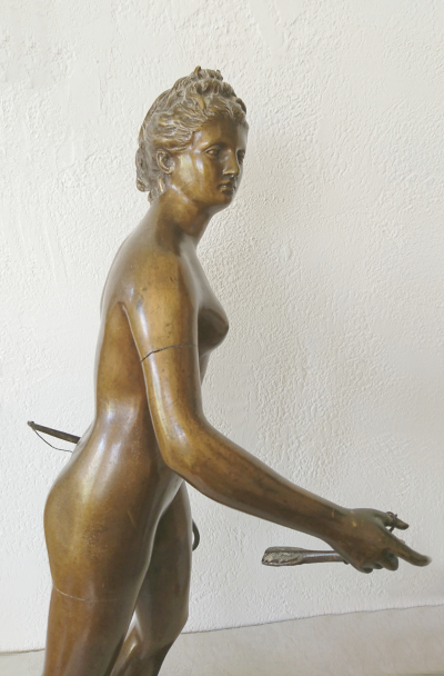 Jean-Antoine HOUDON (d’après) - Diane Chasseresse- Bronze 2