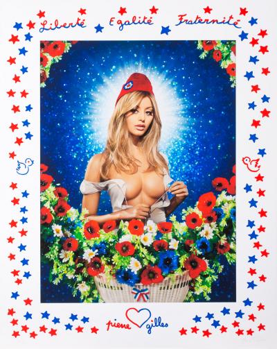 PIERRE & GILLES - Zahia, 2015, Impression numérique et sérigraphie 2