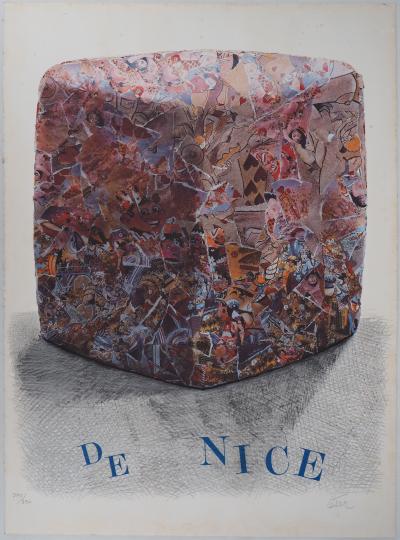 CÉSAR  : Compression Carnaval de Nice - Lithographie Originale Signée 2
