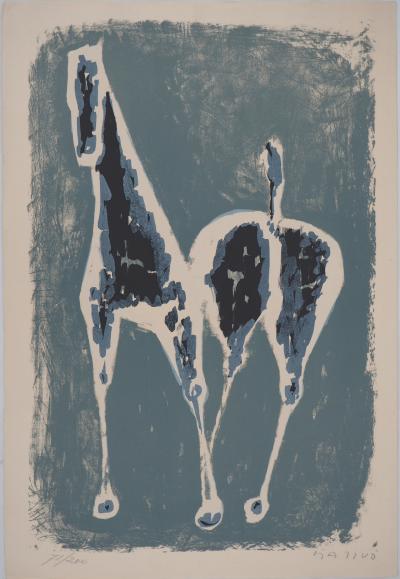 Marino MARINI : Cavallo - Lithographie originale signée 2