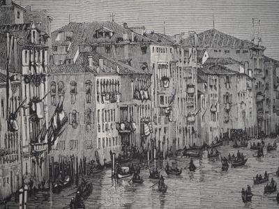 E. MÉAULLE / SCOTT : Venise, Entrevue des souverains - Gravure original signée 2