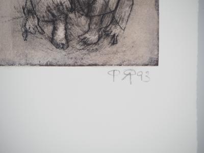 Patrick ROCARD : Les trois figures - Gravure originale signée 2