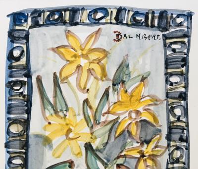 Daniel DALMBERT - Bouquet,1954 - Aquarelle signée 2