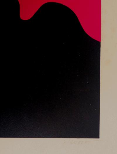 Jean PIAUBERT - Composition lunaire - Lithographie Originale Signée 2