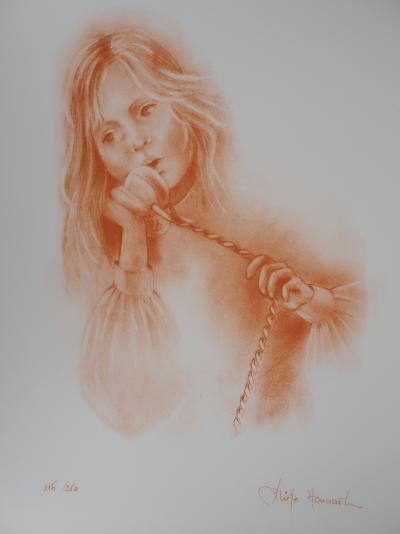 Juliette HONNART : Le téléphone - Lithographie Originale Signée 2