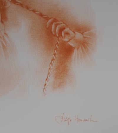 Juliette HONNART : Le téléphone - Lithographie Originale Signée 2