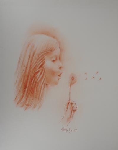 Juliette HONNART : Le souffle - Lithographie Originale Signée 2