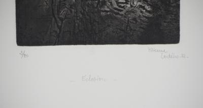 Etienne LODEHO : Éclosion - Gravure originale signée 2
