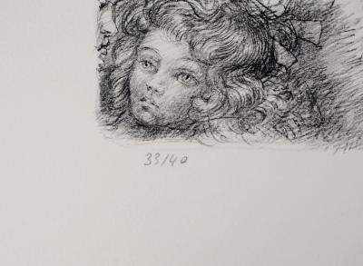 Lucien-Philippe MORETTI : Le train - Lithographie Originale Signée 2