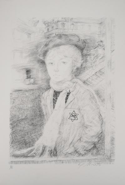 Lucien-Philippe MORETTI : Portrait d’un jeune juif - Lithographie Originale Signée 2