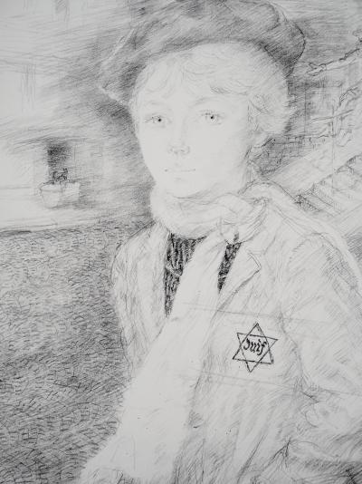 Lucien-Philippe MORETTI : Portrait d’un jeune juif - Lithographie Originale Signée 2
