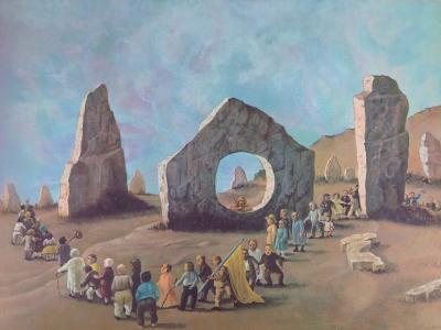 Stanislas LEPRI : Les dolmens - Lithographie Originale Signée 2