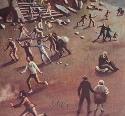 Stanislas LEPRI : La catastrophe - Lithographie Originale Signée 2