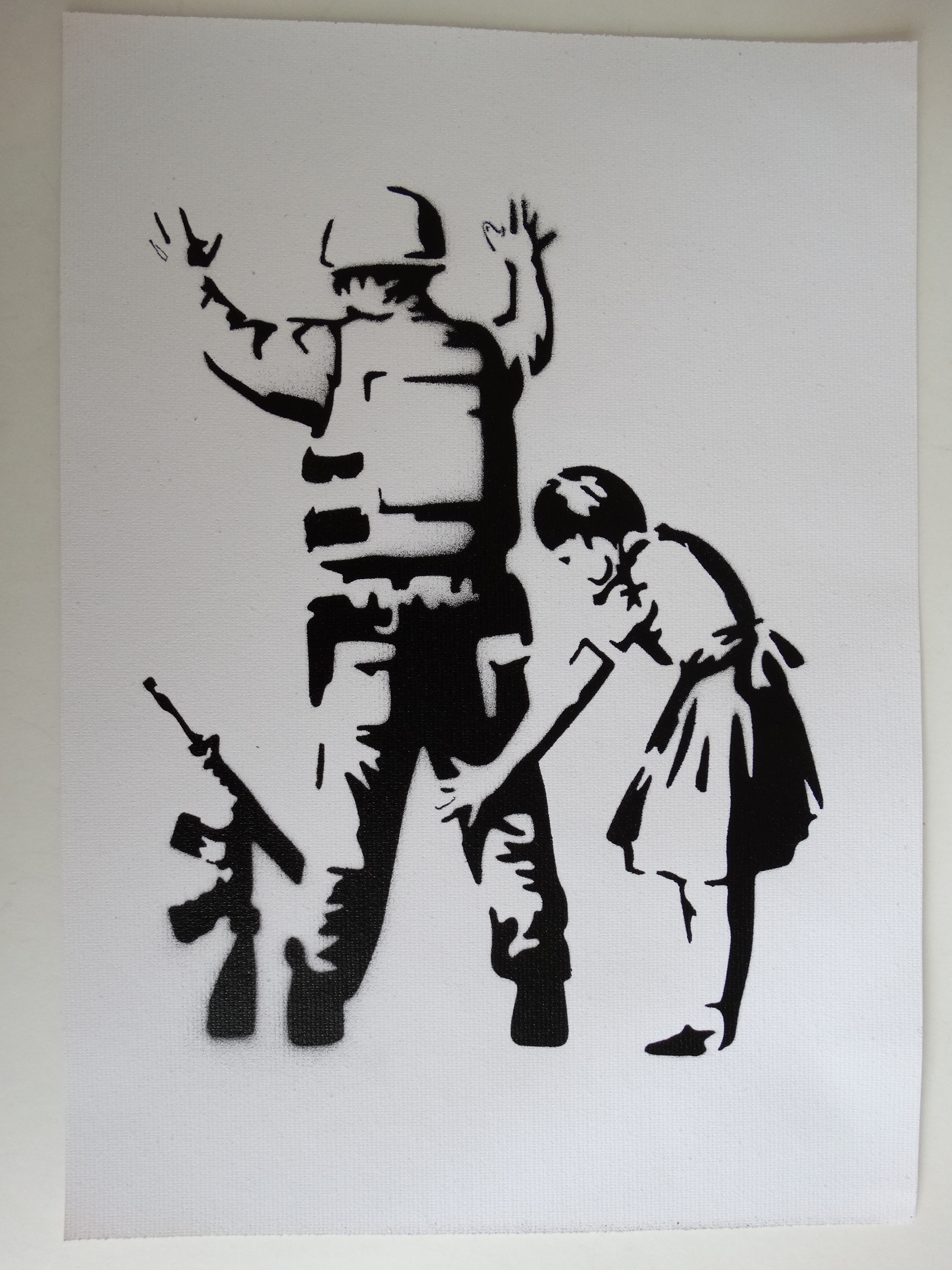BANKSY Banksy, Spray Paint Stencil on Canvas Original Dismaland