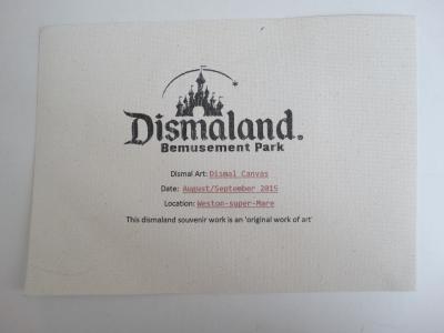 BANKSY -  Spray de peinture sur toile - Original Dismaland 2