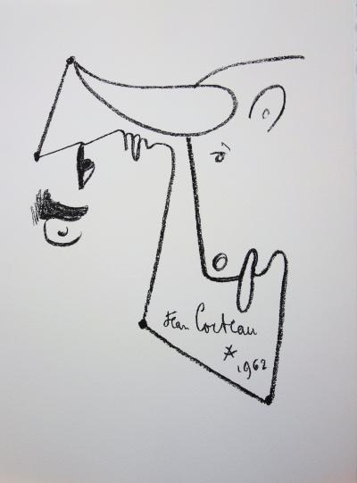 Jean COCTEAU : Le combat - Lithographie signée, 1965 2