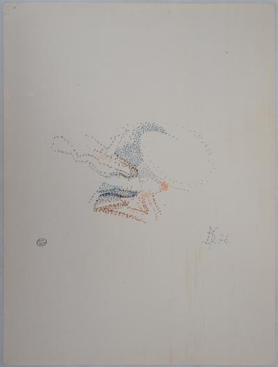 Dora MAAR  - Femme allongée - Dessin Original Signé 2
