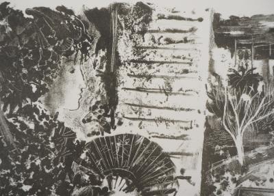 Emilio GRAU-SALA : Femme au balcon - Lithographie Originale Signée 2