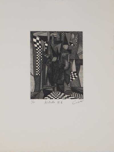 Roland CABOT : Abstraction n°6 - Gravure originale signée 2