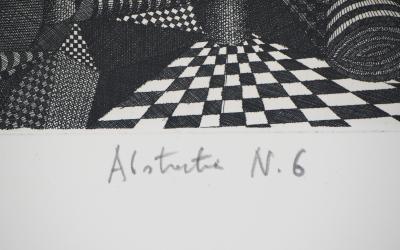 Roland CABOT : Abstraction n°6 - Gravure originale signée 2