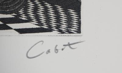 Roland CABOT : Abstraction n°6 - Gravure originale signée 2