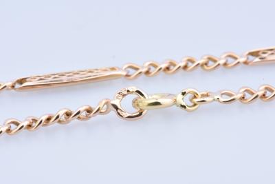 18 carat yellow gold necklace (750/1000) ancient mesh chain 2