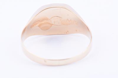 Bague chevalière homme en or 2