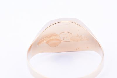 Bague chevalière homme en or 2