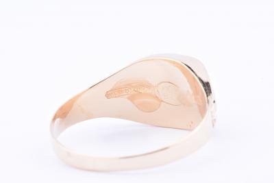 Bague chevalière homme en or 2