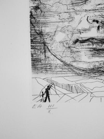 Salvador DALI: John Kennedy - Grabado Original Firmado y Numerado 2