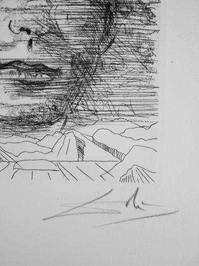 Salvador DALI: John Kennedy - Grabado Original Firmado y Numerado 2