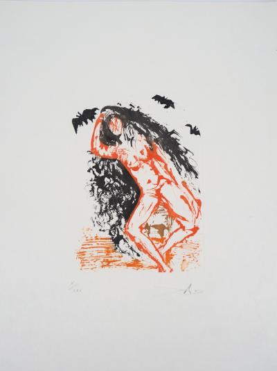 Salvador DALI - Acht Todsünden, Faulheit - Signierte Radierung 2