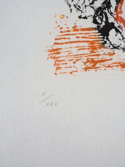 Salvador DALI - Acht Todsünden, Faulheit - Signierte Radierung 2