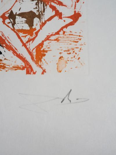 Salvador DALI - Acht Todsünden, Faulheit - Signierte Radierung 2