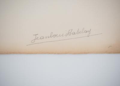 Jean Louis BABELAY : Femme nue de dos - Lithographie Originale Signée 2