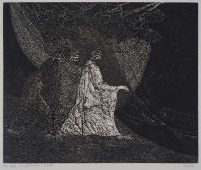 Hélène CSECH : Impulsions - Gravure Originale Signée 2