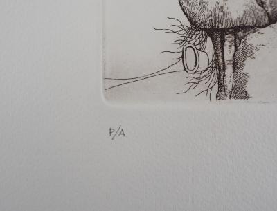 José HERNÁNDEZ : Portrait du monstre - Gravure Originale Signée 2