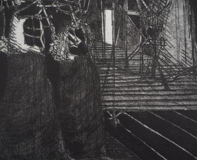 Hélène CSECH : Gravité - Gravure originale signée au crayon 2