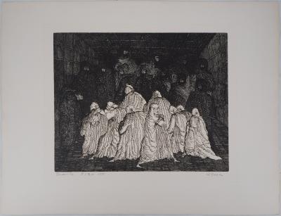 Hélène CSECH : Gravité - Gravure Originale Signée 2