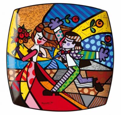 Romero Britto - Follow Me - Assiette en porcelaine 2