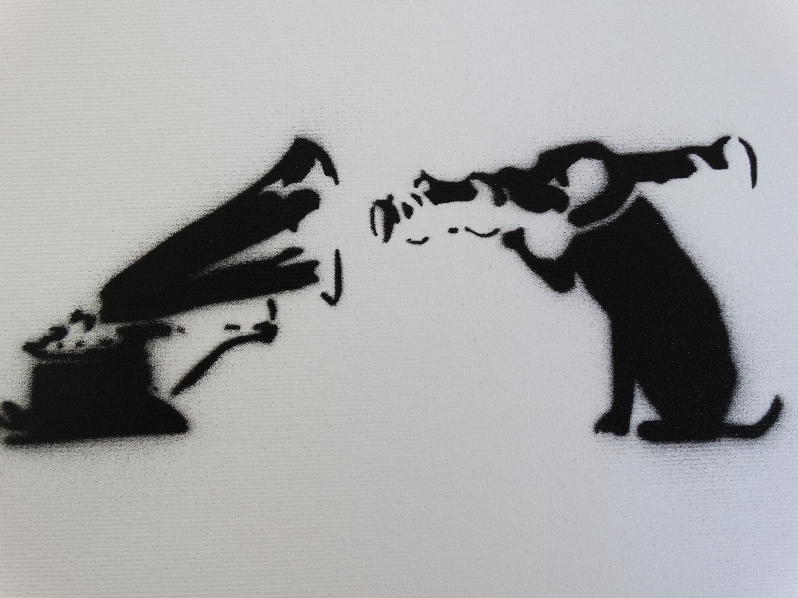 BANKSY Banksy, Spray Paint Stencil on Canvas Original Dismaland