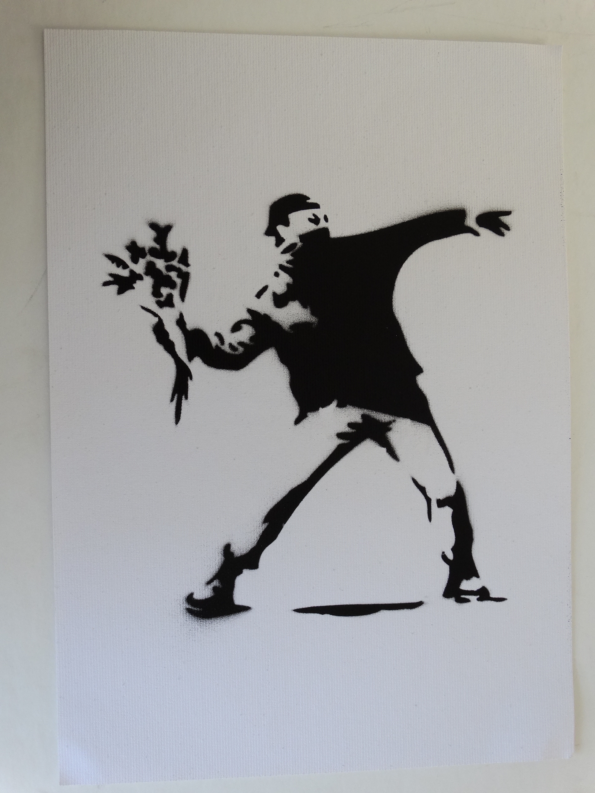 BANKSY Banksy, Spray Paint Stencil on Canvas Original Dismaland
