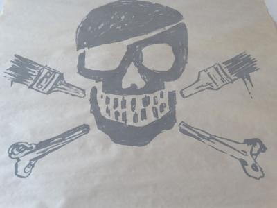 Paul Insect  - Skull Pow, sérigraphie 2