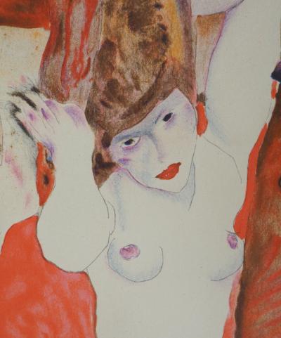 Egon SCHIELE (d’après) : L’envie - Lithographie Signée 2